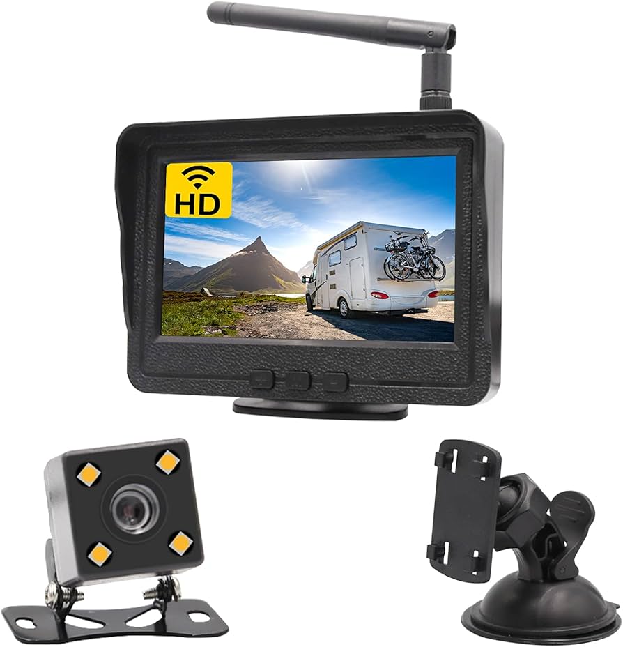 Amazon.co.jp: OBEST バックカメラモニターセット ワイヤレス 4.3